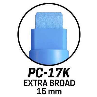 Marker uni POSCA PC-17K z bardzo szeroką ściętą końcówką, jasnoniebieski