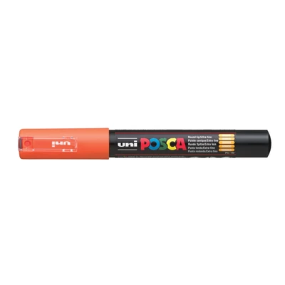 Marker uni POSCA PC-1M z supercienką okrągłą końcówką, pomarańczowy