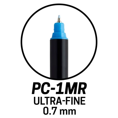 Marker uni POSCA PC-1MR z supercienką, precyzyjną końcówką igłową, pomarańczowy