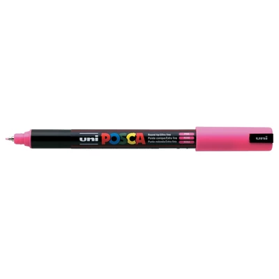 Marker uni POSCA PC-1MR z supercienką, precyzyjną końcówką igłową, różowy