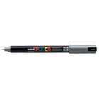 Marker uni POSCA PC-1MR z supercienką, precyzyjną końcówką igłową, srebrny
