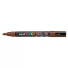 Marker uni POSCA PC-3M z cienką okrągłą końcówką, brązowy