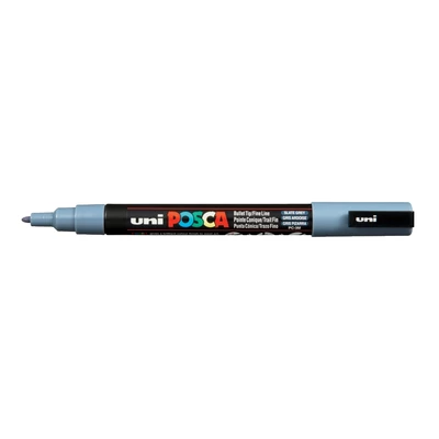 Marker uni POSCA PC-3M z cienką okrągłą końcówką, ciemnoszary