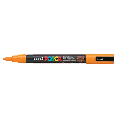 Marker uni POSCA PC-3M z cienką okrągłą końcówką, ciemnożółty