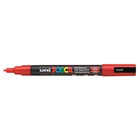 Marker uni POSCA PC-3M z cienką okrągłą końcówką, czerwony