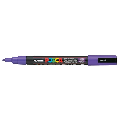 Marker uni POSCA PC-3M z cienką okrągłą końcówką, fioletowy