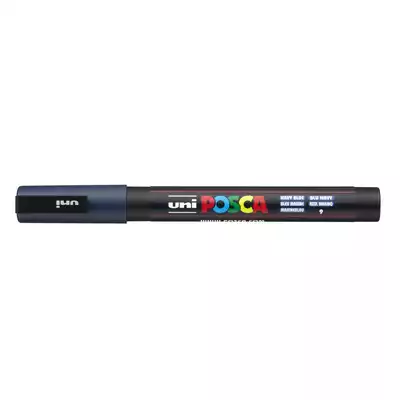 Marker uni POSCA PC-3M z cienką okrągłą końcówką, granatowy