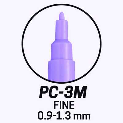 Marker uni POSCA PC-3M z cienką okrągłą końcówką, jasnobrązowy