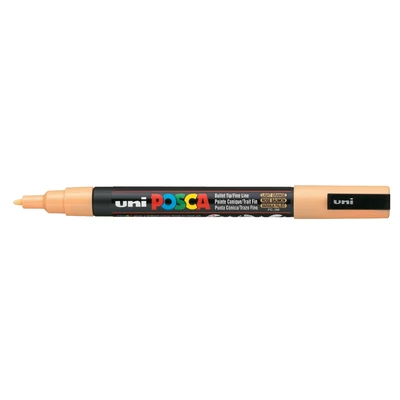 Marker uni POSCA PC-3M z cienką okrągłą końcówką, jasnopomarańczowy