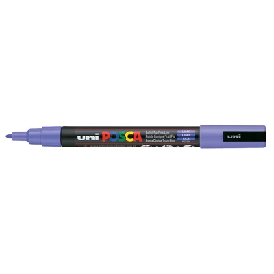 Marker uni POSCA PC-3M z cienką okrągłą końcówką, liliowy