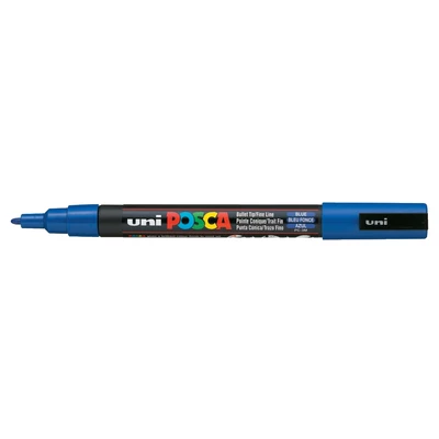 Marker uni POSCA PC-3M z cienką okrągłą końcówką, niebieski