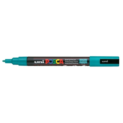 Marker uni POSCA PC-3M z cienką okrągłą końcówką, szmaragdowy