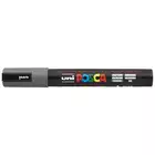 Marker uni POSCA PC-5M z okrągłą średnią końcówką, grafitowy