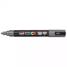 Marker uni POSCA PC-5M z okrągłą średnią końcówką, grafitowy