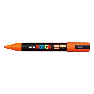 Marker uni POSCA PC-5M z okrągłą średnią końcówką, pomarańczowy