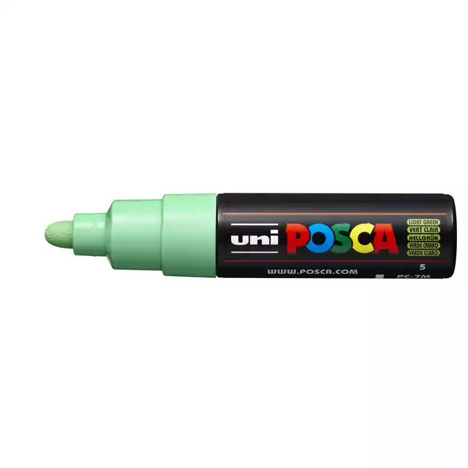 Marker uni POSCA PC-7M z okrągłą, grubą końcówką, jasnozielony