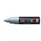 Marker uni POSCA PC-7M z okrągłą, grubą końcówką, szary