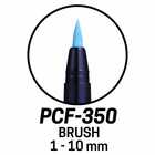 Marker uni POSCA PCF-350 z końcówką - pędzelkiem, złoty