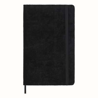 Notatnik Moleskine Large 13 × 21 cm, edycja limitowana Velvet, 176 stron w linię, czarny