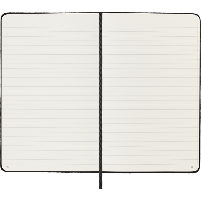Notatnik Moleskine Large 13 × 21 cm, edycja limitowana Velvet, 176 stron w linię, czarny