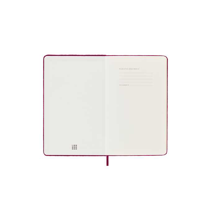 Notatnik Moleskine Large 13 × 21 cm, edycja limitowana Velvet, 176 stron w linie, różowy