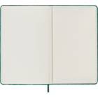 Notatnik Moleskine Large 13 × 21 cm, edycja limitowana Velvet, 176 stron w linie, zielony
