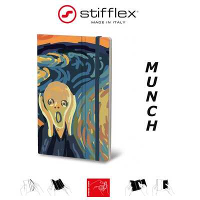 Notatnik Stifflex ART Munch, rozmiar S: 9x14 cm, 144 strony