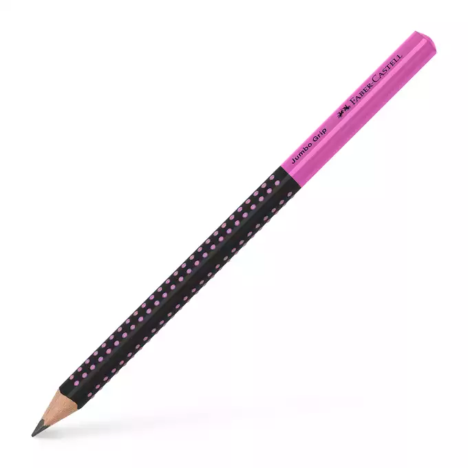 OŁÓWEK JUMBO GRIP 2001 HB TWO TONE FABER-CASTELL, CZARNY / RÓŻOWY