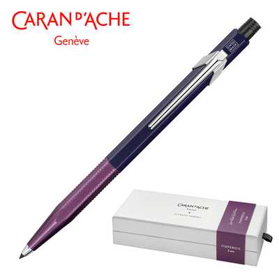 Ołówek automatyczny Caran d'Ache Fixpencil 2mm z limitowanej kolekcji A.Haberli w kolorze fioletowym + kolorowe grafity