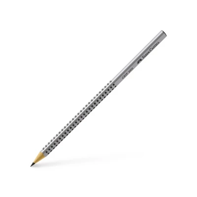 ZESTAW 2 OŁÓWKI GRIP + TEMPERÓWKA GRIP 2001 MINI, SREBRNE
