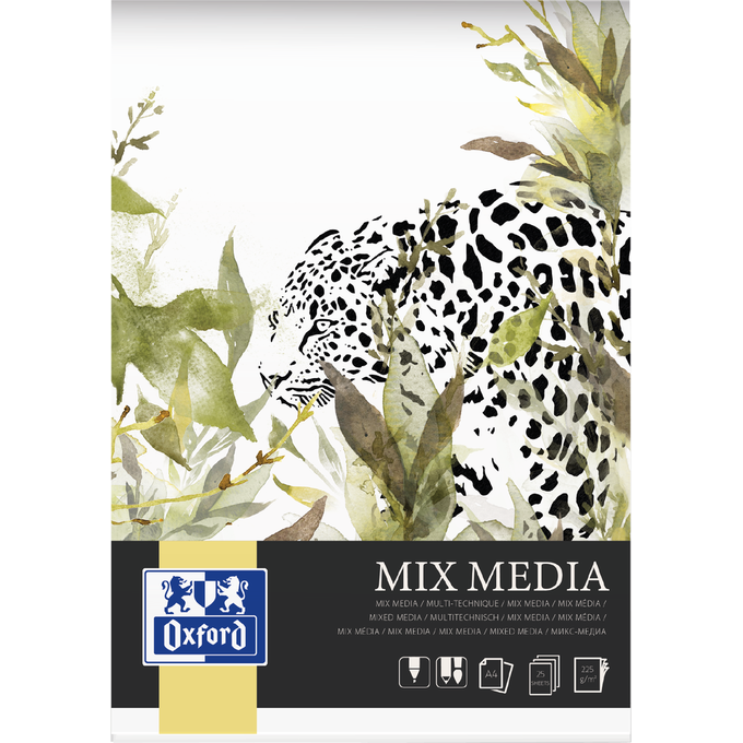BLOK ARTYSTYCZNY OXFORD MIX MEDIA A4/25K 225G