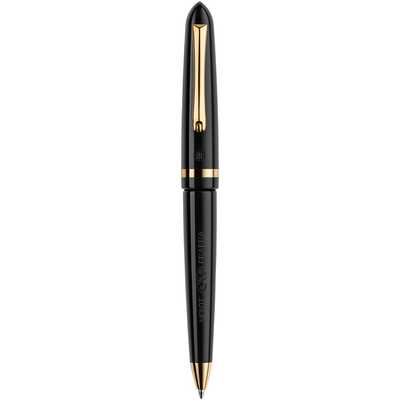 Długopis Montegrappa, Venetia, czarne, żółte złoto