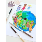 KREDKI TRÓJKĄTNE CHILDREN OF THE WORLD 12 KOL. + 3 KREDKI DWUSTRONNE W ODCIENIACH SKÓRY FABER-CASTELL