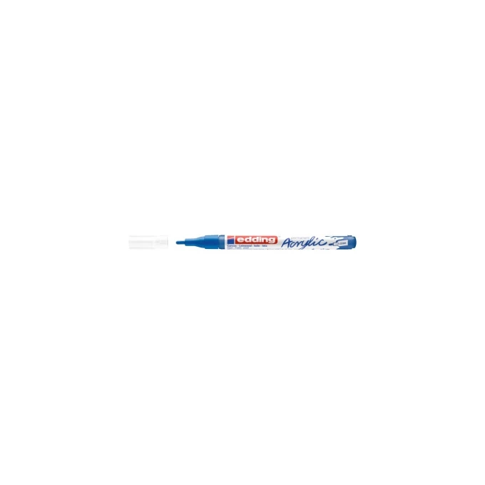 MARKER AKRYLOWY EDDING 1-2 MM, MATOWY BŁĘKIT GENCJANOWY