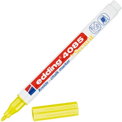 MARKER KREDOWY E-4085 EDDING, 1-2MM, NEONOWY ŻÓŁTY
