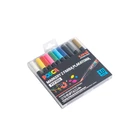 MARKER UNI POSCA PCF-350 Z KOŃCÓWKĄ - PĘDZELKIEM, ZESTAW 10 SZT