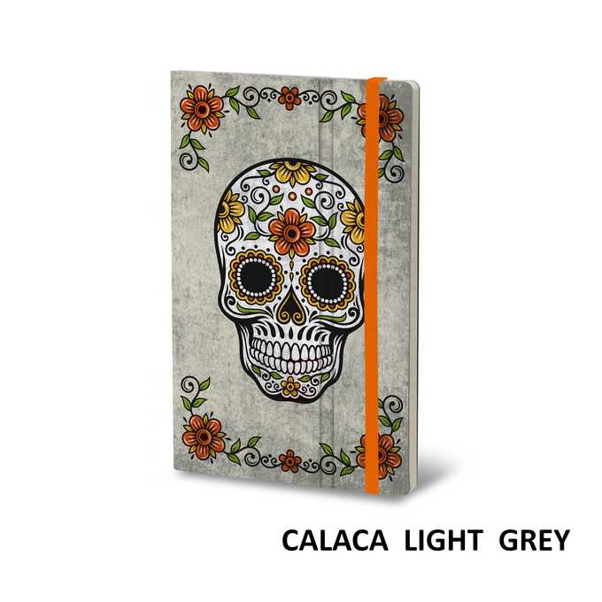 Notatnik Stifflex CALACA Light Grey, rozmiar M: 13x21 cm, 192 strony