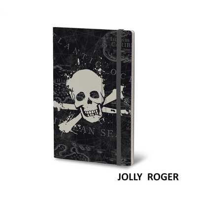 Notatnik Stifflex HISTORICAL NOTES Jolly Roger, rozmiar M: 13x21 cm, 192 strony