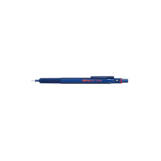 Ołówek automatyczny Rotring 600 - 0,5 mm, metalowy, niebieski