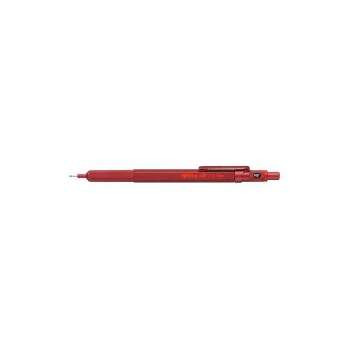 Ołówek automatyczny Rotring 600 - 0,7 mm, metalowy, czerwony