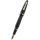 Pióro wieczne Montegrappa, Venetia, czarne, żółte złoto, stalówka stalowa