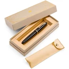 Pióro wieczne Montegrappa, Venetia, czarne, żółte złoto, stalówka stalowa