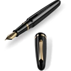 Pióro wieczne Montegrappa, Venetia, czarne, żółte złoto, stalówka stalowa