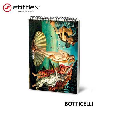 Szkicownik na spirali Stifflex artWORK - PASTEL DARK SHADES Botticelli, format 24x33 cm