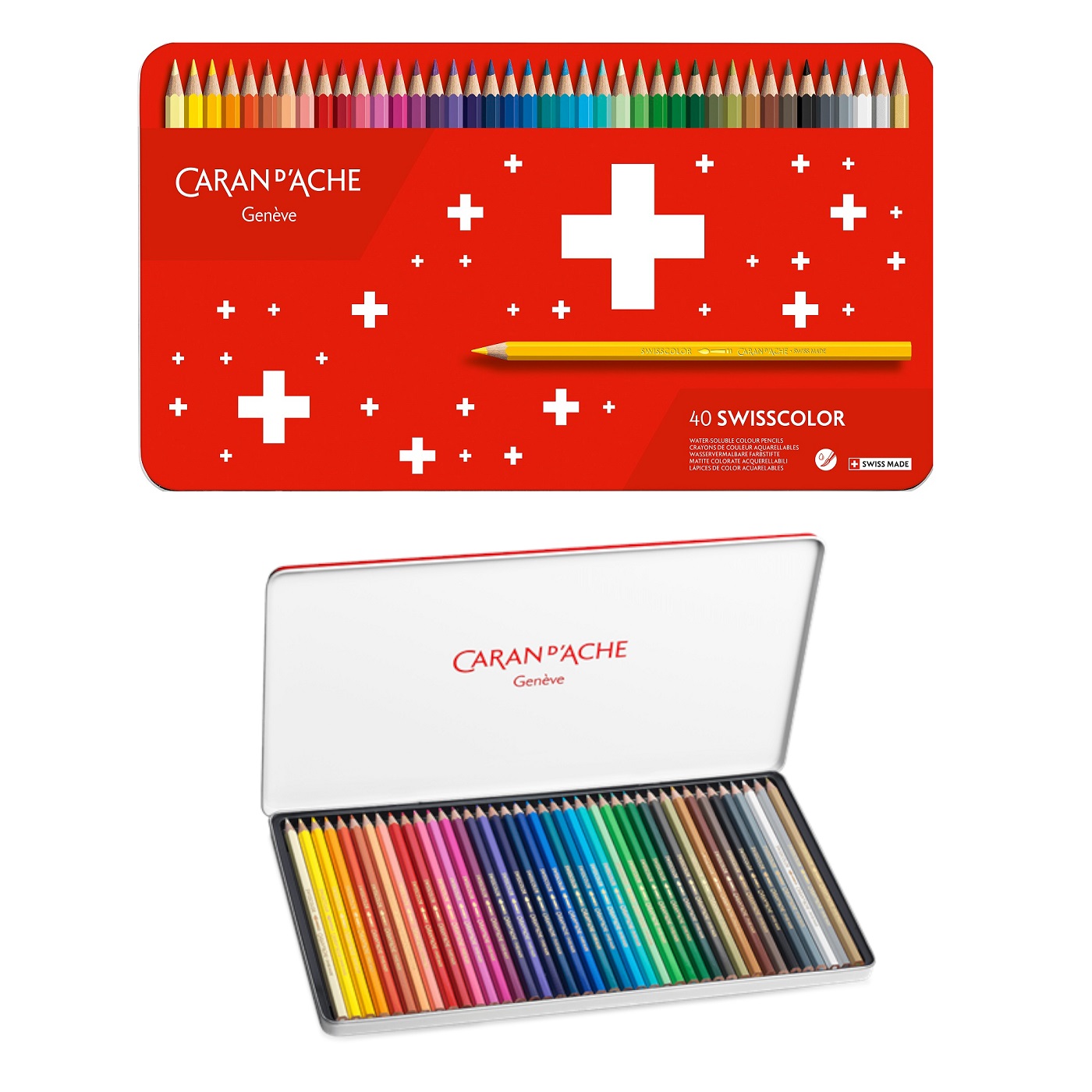 Caran d'Ache Swisscolor Aquarelle Colored Pencil Sets | BLICK Art Materials Caran d'Ache Swisscolor Aquarelle Colored Pencil Sets | BLICK Art Materials