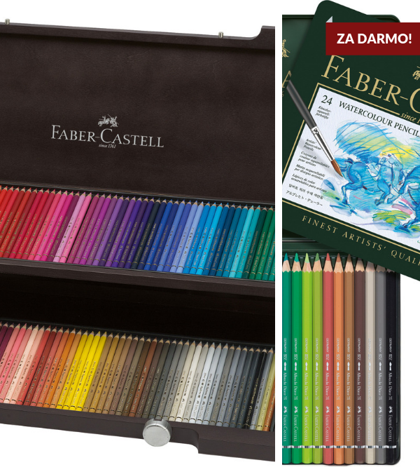 ZESTAW SPECJALNY: KREDKI POLYCHROMOS FABER-CASTELL, 120 KOLORÓW W
